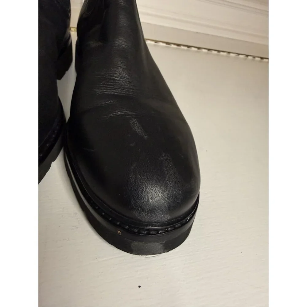 NEW Vince Rue Chelsea Ankle Boot Black Leather Womens US 10 EU 41 $395 [jb]